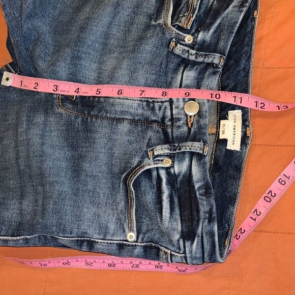 Good American Womens Skinny Jeans 0/25 Mid-Rise Stretch Denim Fit - Picture 8 of 9